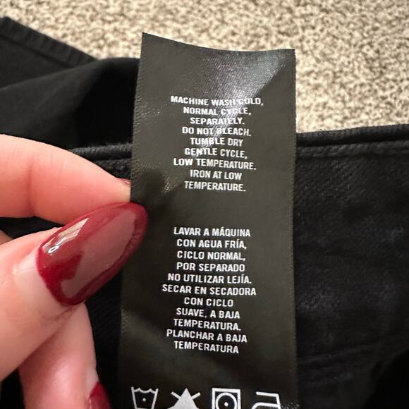 Hudson black straight leg jeans size 4 - Picture 8 of 12